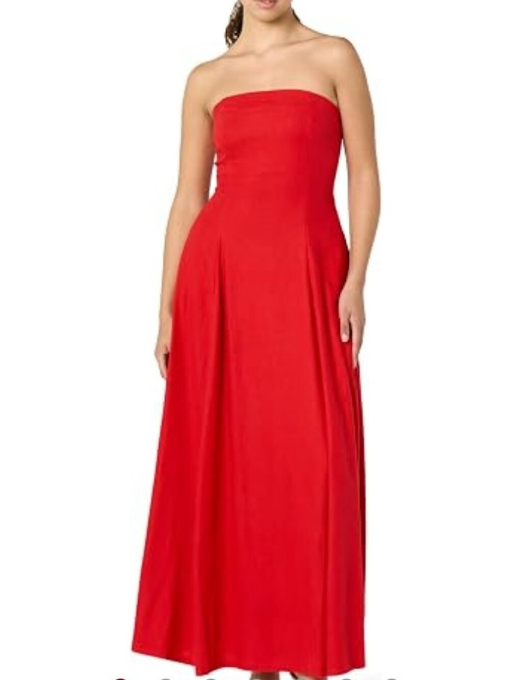 The Drop Women's Carlota Strapless Linen Maxi Dress